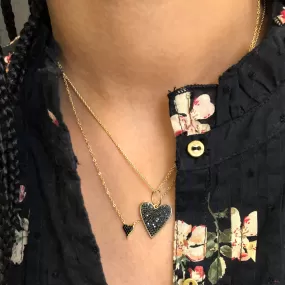 Little Black Heart Necklace