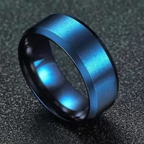 Sanity’s Band Ring Collection - Cobalt Blue Steel Ring - R57